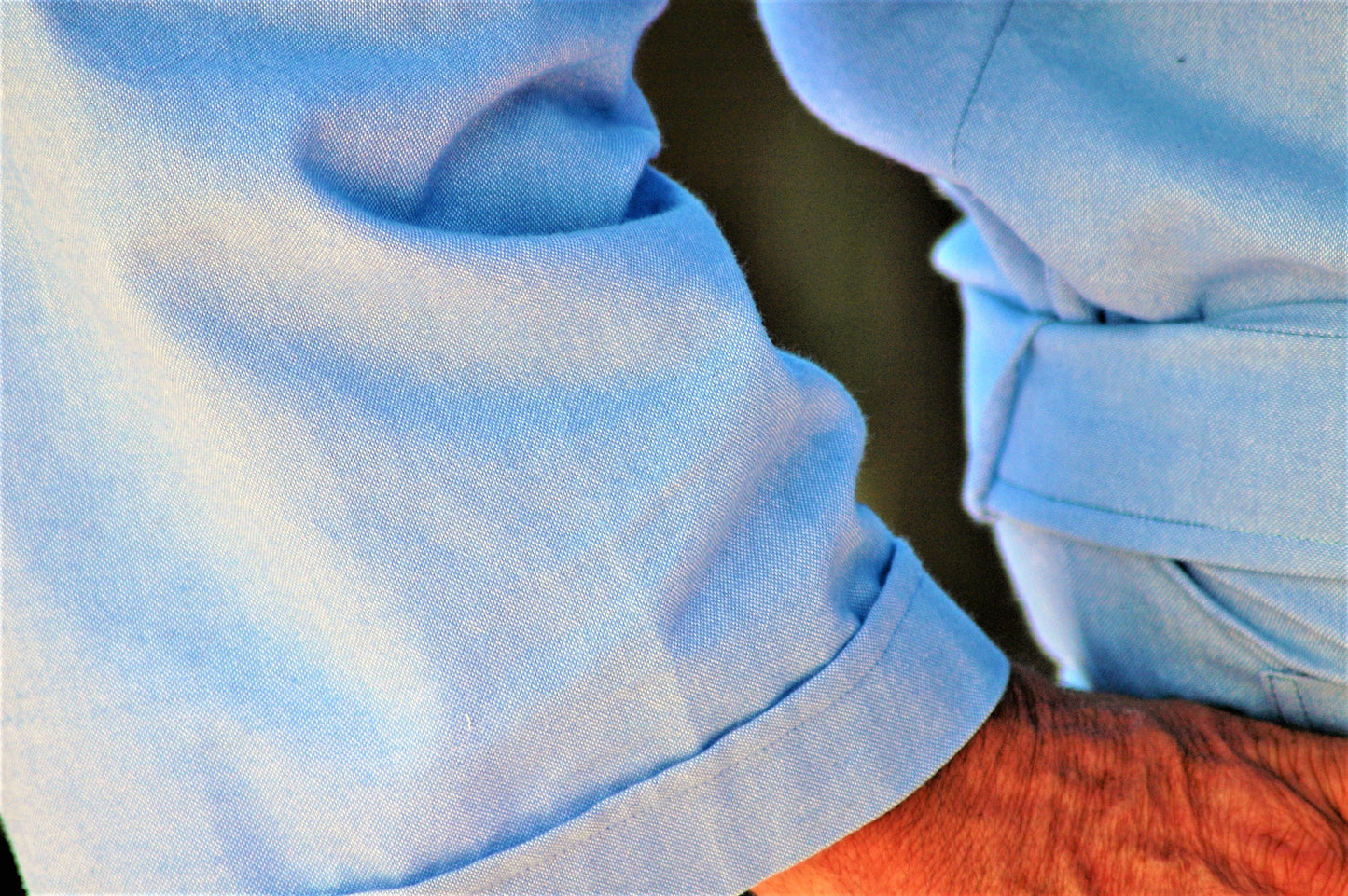Chambray light weight flannel unisex wrap robe