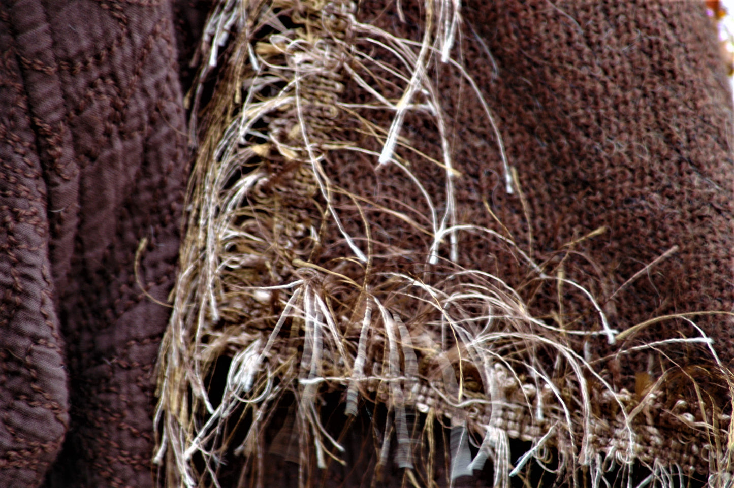 Embroidered wool mohair open front jacket-easy fit drap style