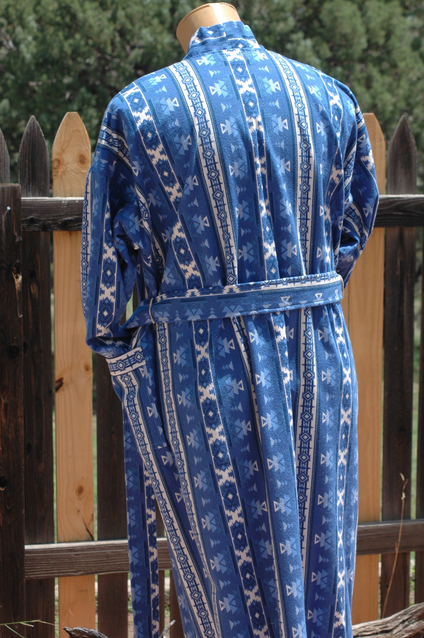Southwest Flannel Long Wrap Unisex Robe